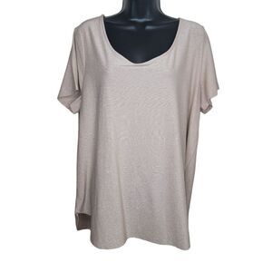 Boutique + Plus shimmer short sleeve top size 1x